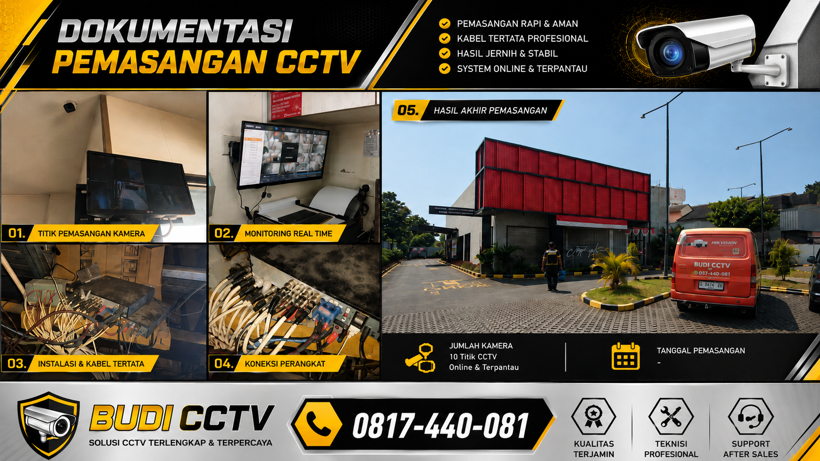Instalasi CCTV Hikvision, Paket Siap Pasang Pekalongan
