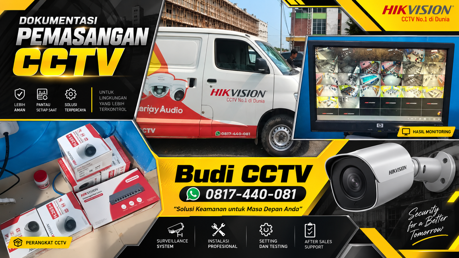 Instalasi IP Camera Hikvision di Sekolah Dasar Pekalongan, Sistem yang Stabil dan Andal