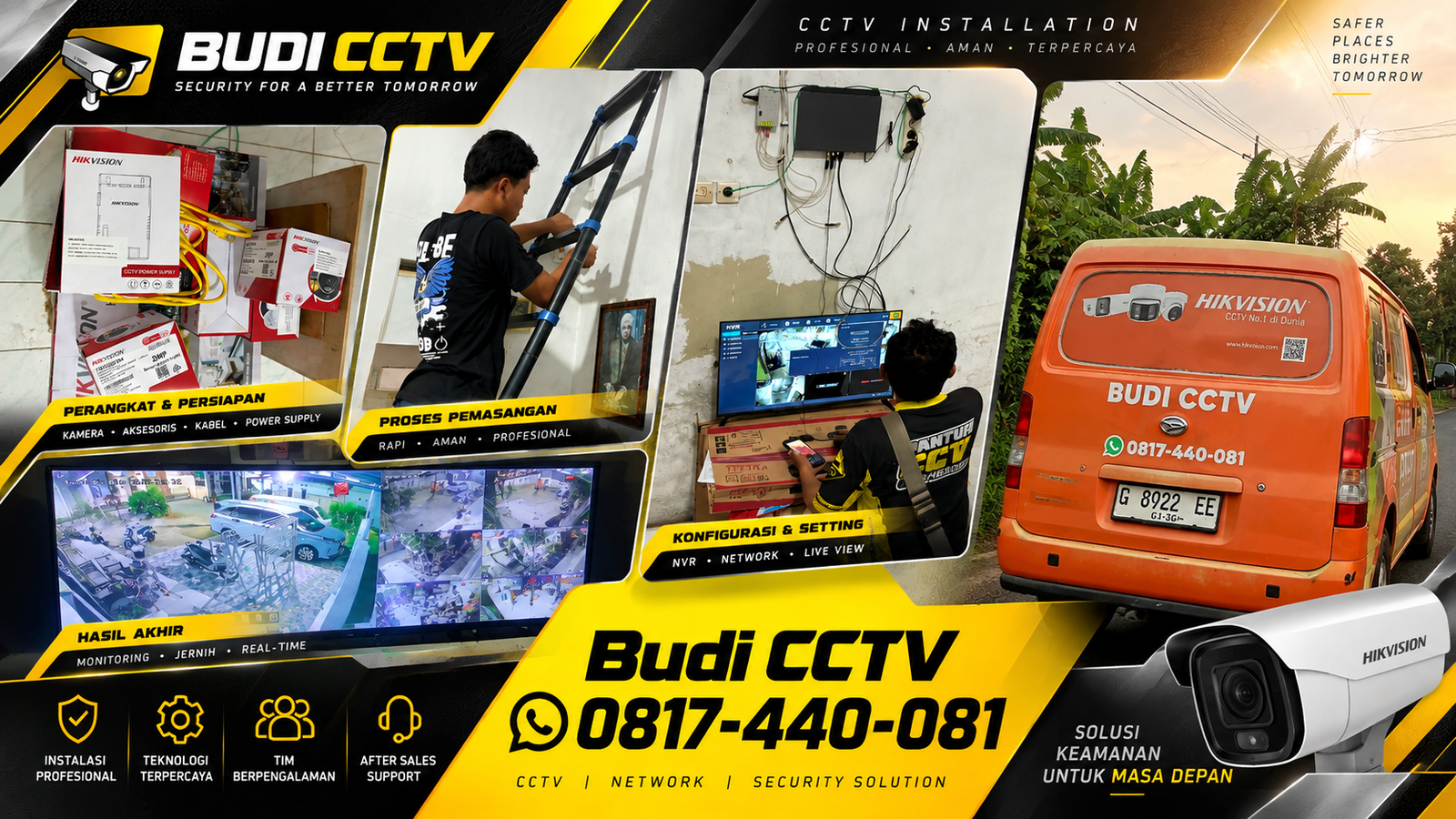 Instalasi CCTV Hikvision di Gudang Pekalongan, Merek Terpercaya untuk Pengawasan