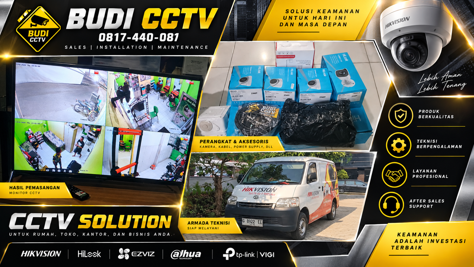 Instalasi CCTV Hilook di Salon Kecantikan Pekalongan, Edukasi Penggunaan Sistem untuk Pemilik