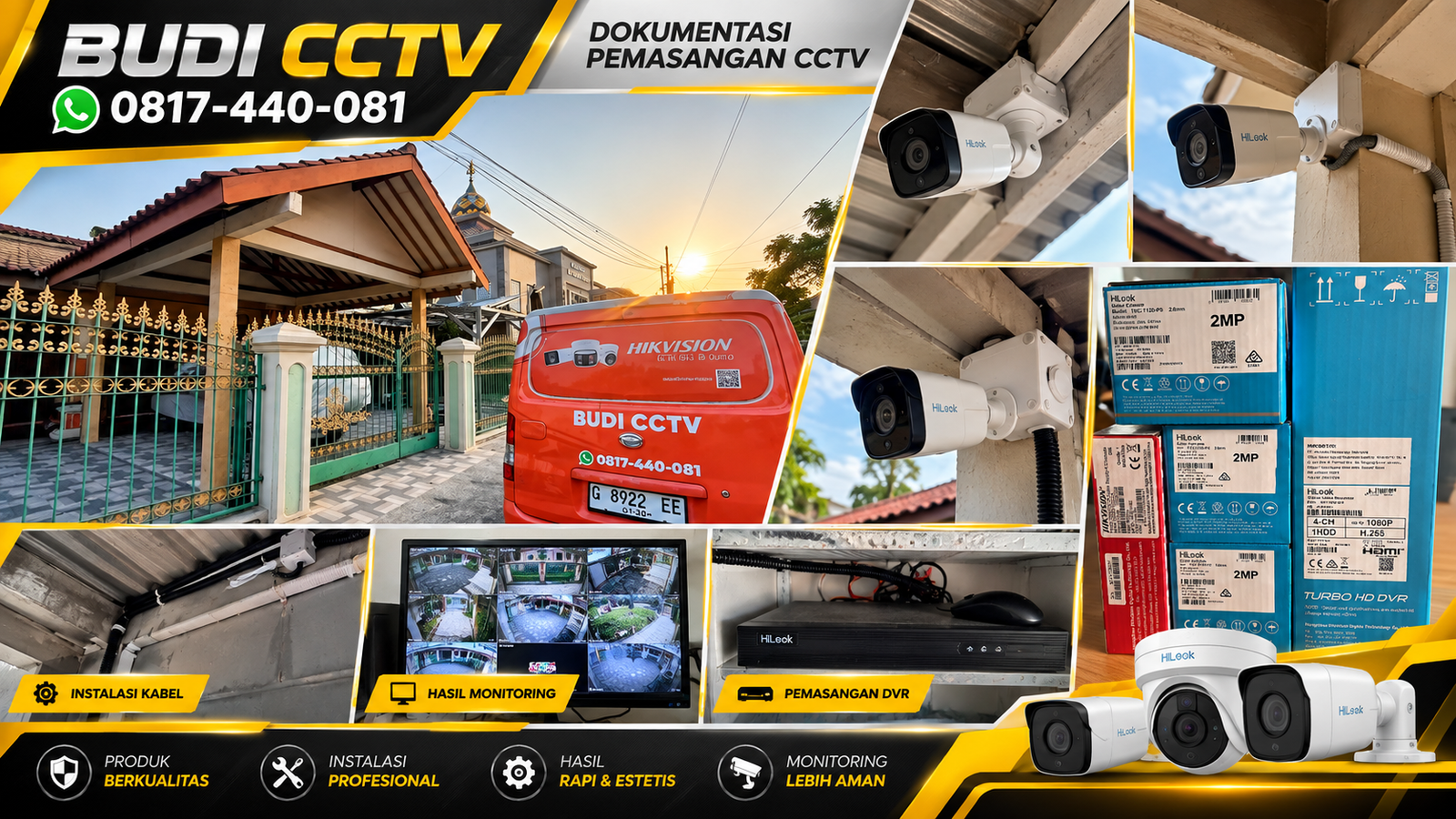 Instalasi CCTV Hilook di Rumah Pekalongan, Sistem Peringatan yang Responsif