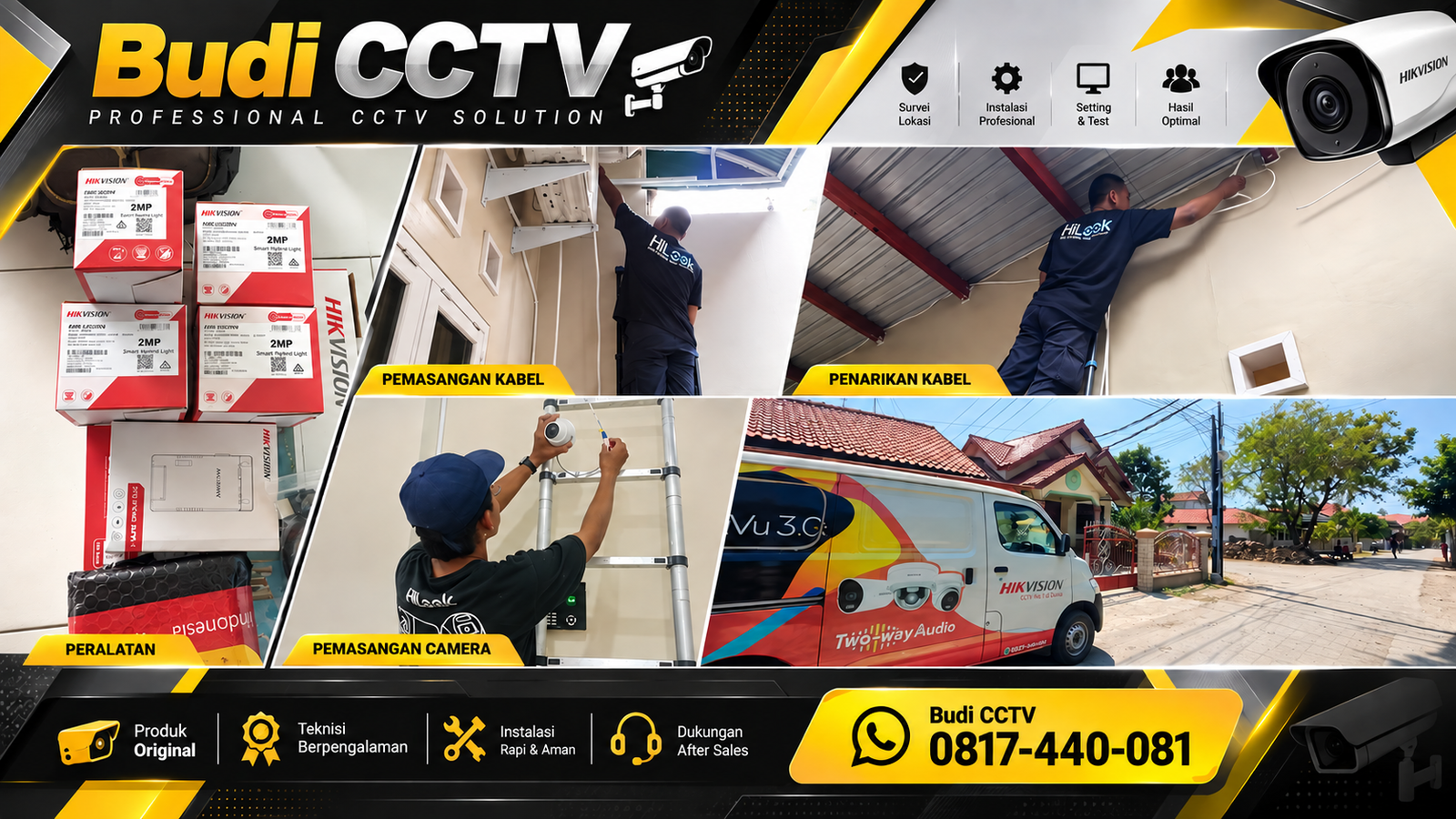 Pemasangan CCTV Hikvision di Salah Satu Rumah di Pekalongan