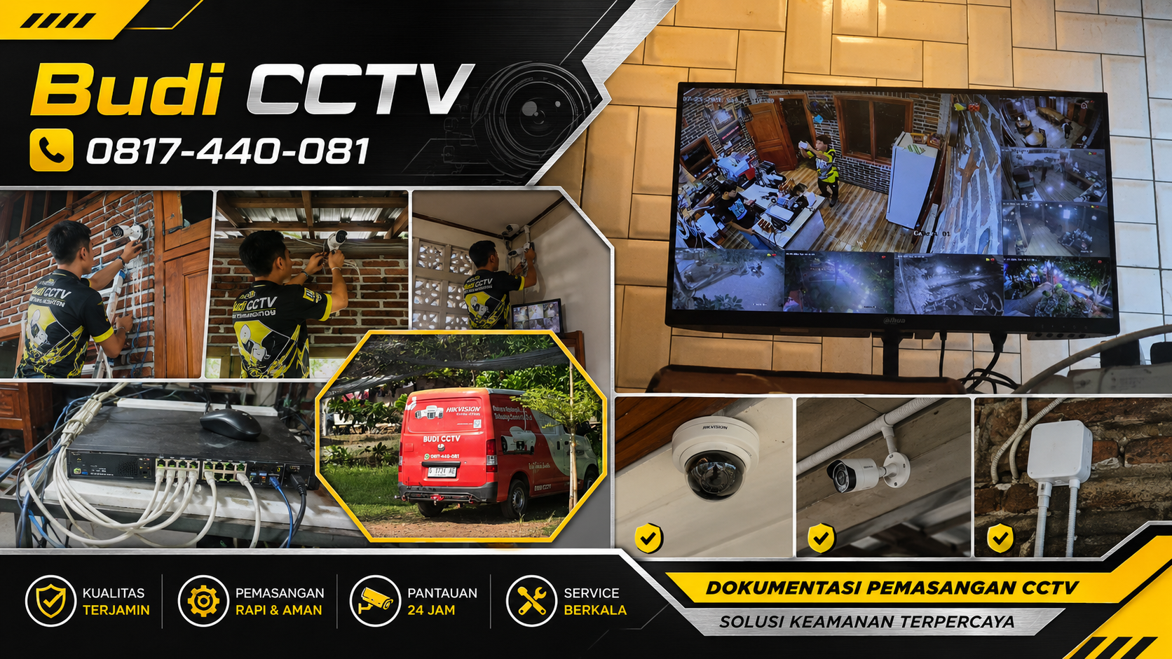 Instalasi CCTV Hikvision, Solusi Aman Restoran di Batang