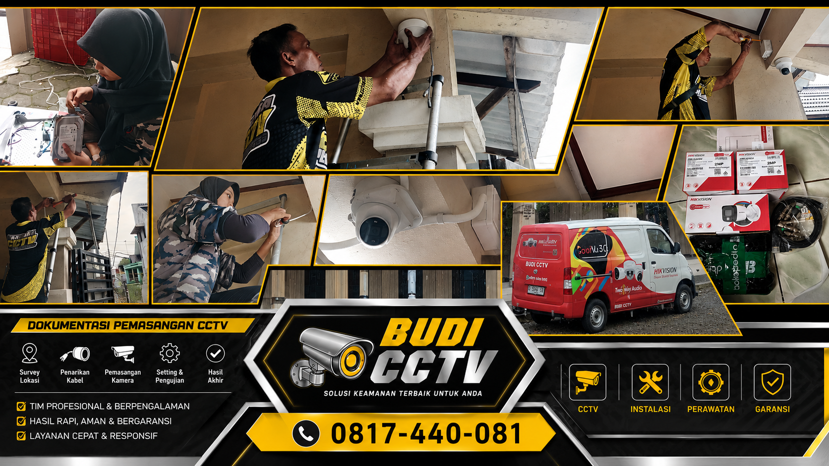 Instalasi CCTV Hikvision di Pekalongan, Plus Edukasi Pengguna