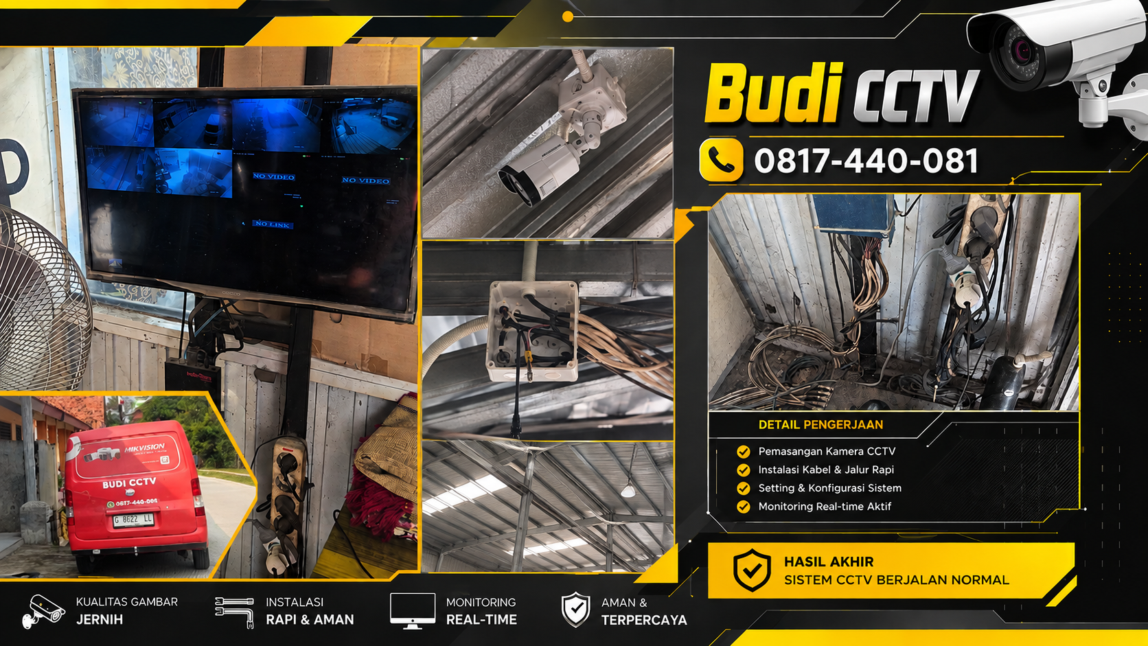Pasang CCTV Hikvision di Gudang Batang, Bergaransi Resmi